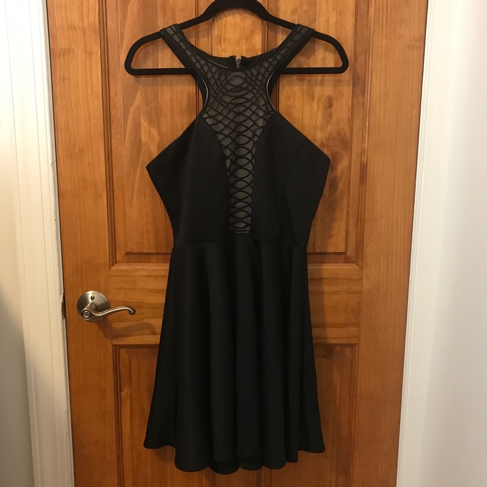 Arden B Black Skater Dress
